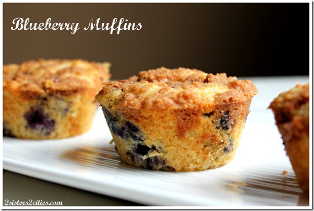 Blueberry Muffins {from 2 Sisters 2 Cities}