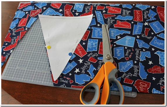 Cutting out Pennant with outline