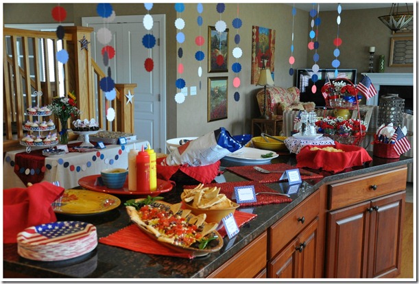 Fourth of July Party Buffet
