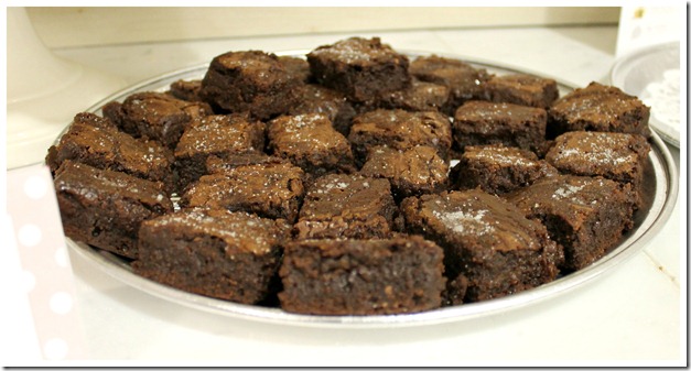 Sea Salt Caramel Brownies Platter