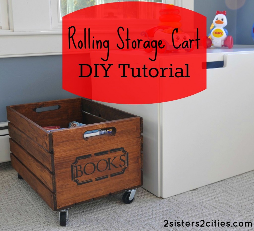 rolling storage cart do-it-yourself tutorial