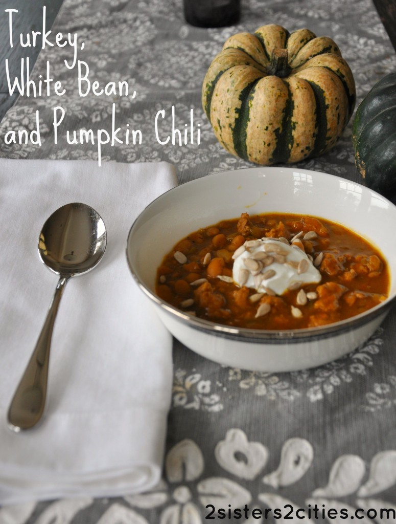 Turkey, White Bean, and Pumpkin Chili recipe