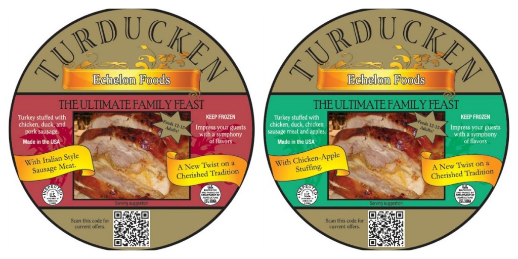 the original turducken packaging