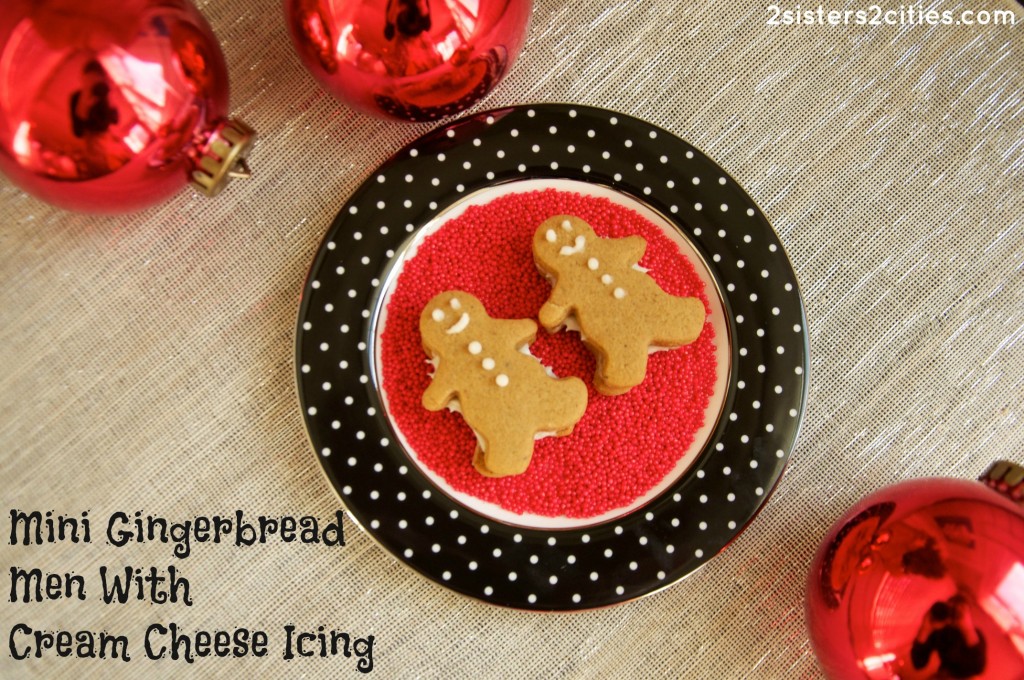 Mini Gingerbread Men with Cream Cheese Icing
