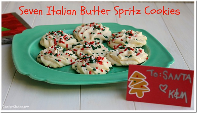 Seven Italian Butter Spritz Cookies
