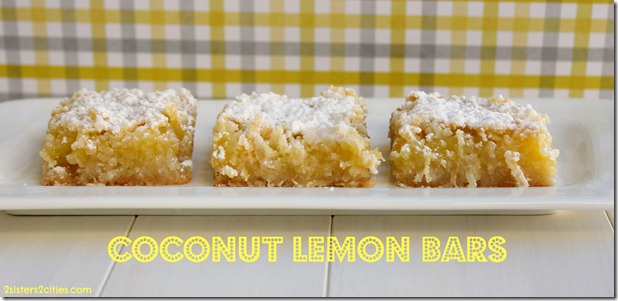 Coconut Lemon Bars