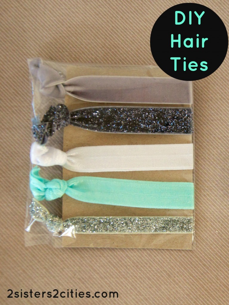 DIY Hair Ties from 2 Sisters 2 Cities