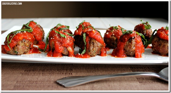 garlicky meatballs