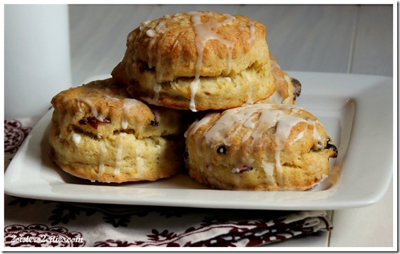 Plate of Cranberry Orange Scones