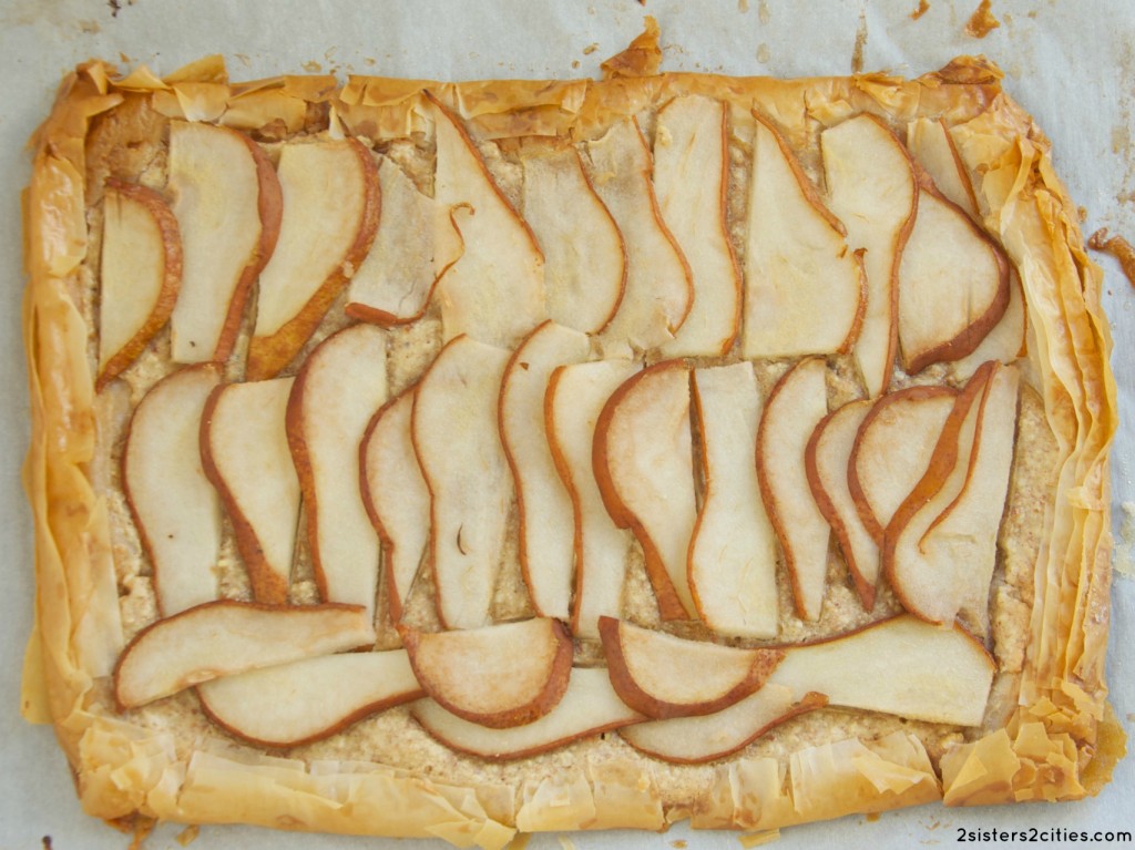 almond pear tart {from 2 sisters 2 cities}
