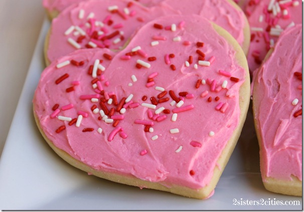 Heart- Shaped Sugar Cookie with Buttercream Frosting