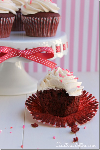 Red Velvet Cupcakes for Valentine's Day