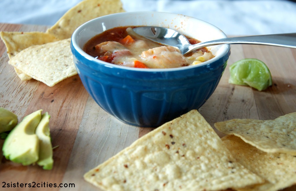 slow cooker chicken tortilla soup