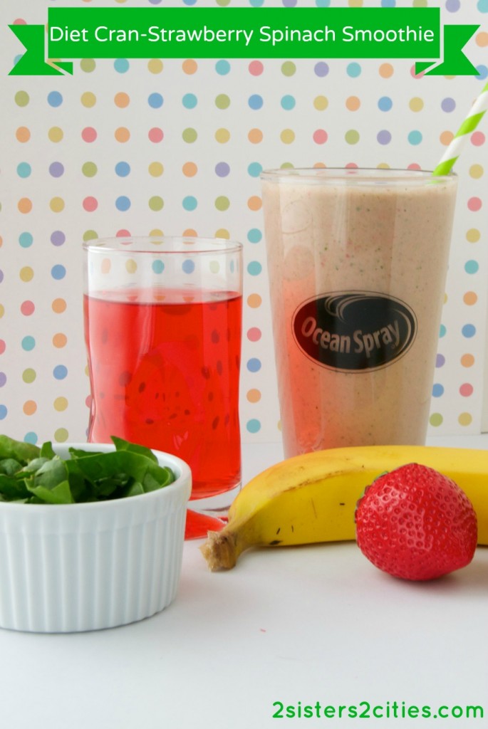 Diet Cran-Strawberry Spinach Smoothie