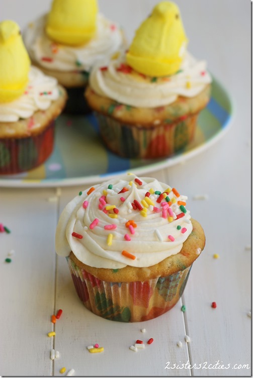 Easter Funfetti Cupcakes