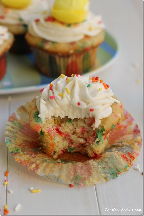 Home Easter Funfetti Cupcakes