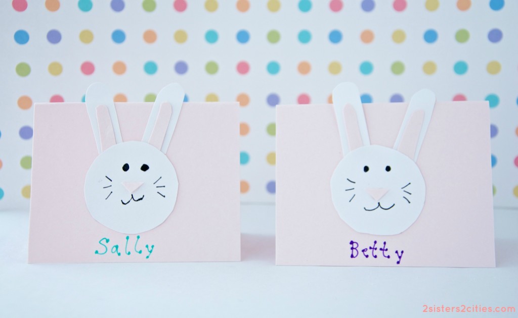 easter bunny place cards
