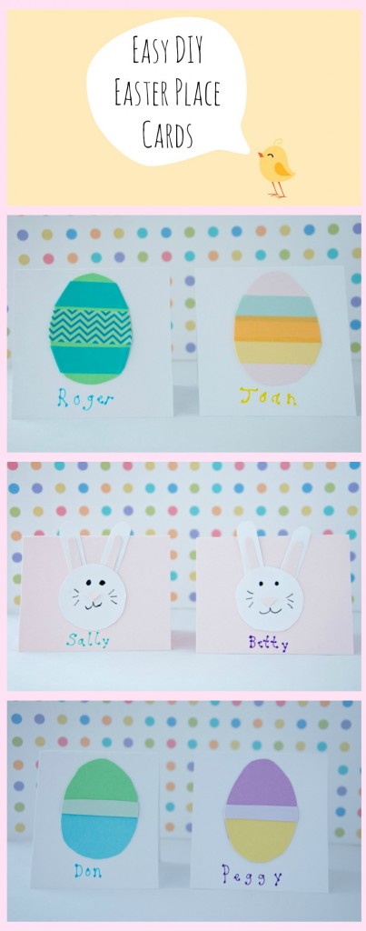 Easy Easter Place Cards {from 2 Sisters 2 Cities}