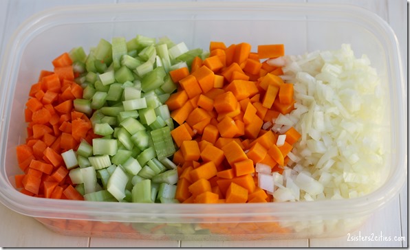 Chopped Veggies for Soup