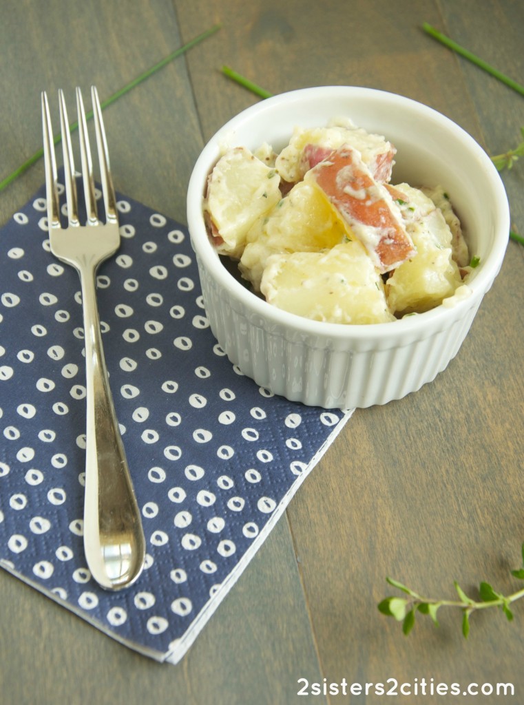 Bowl of Herbed Potato Salad