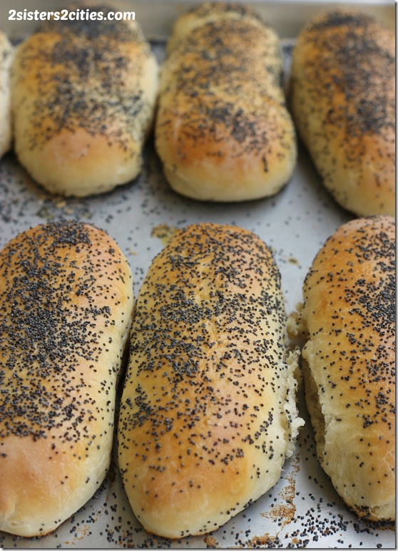 Poppy Seed Hot Dog Buns