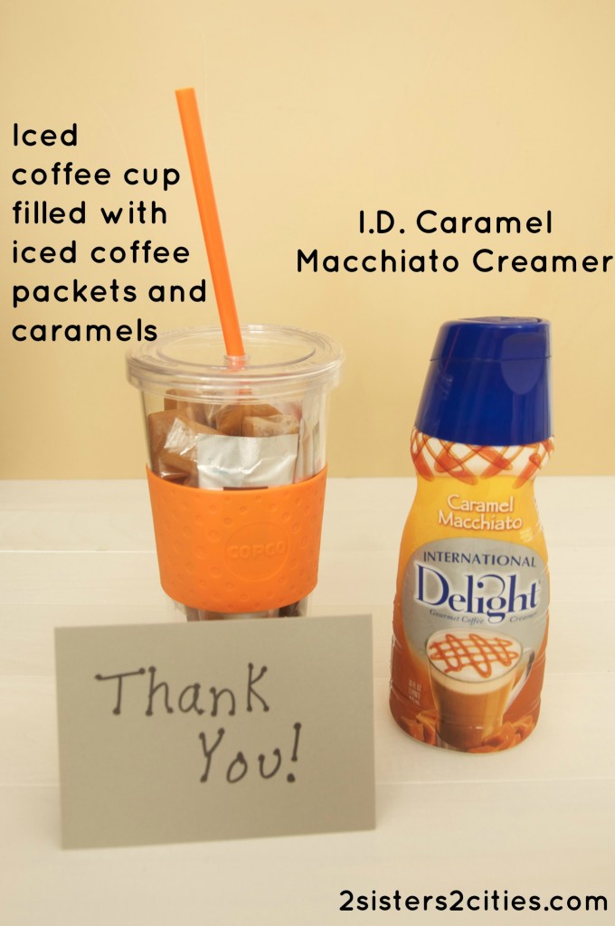 coffee and caramel‐themed teacher gift