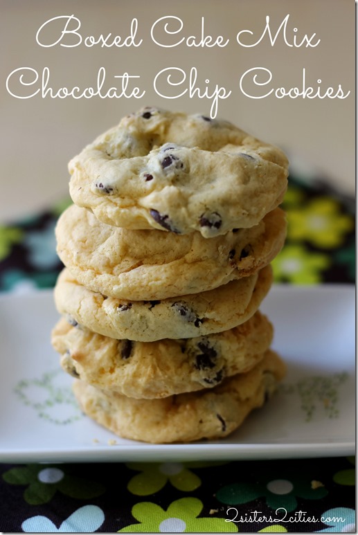Boxed Cake Mix Chocolate Chip Cookies