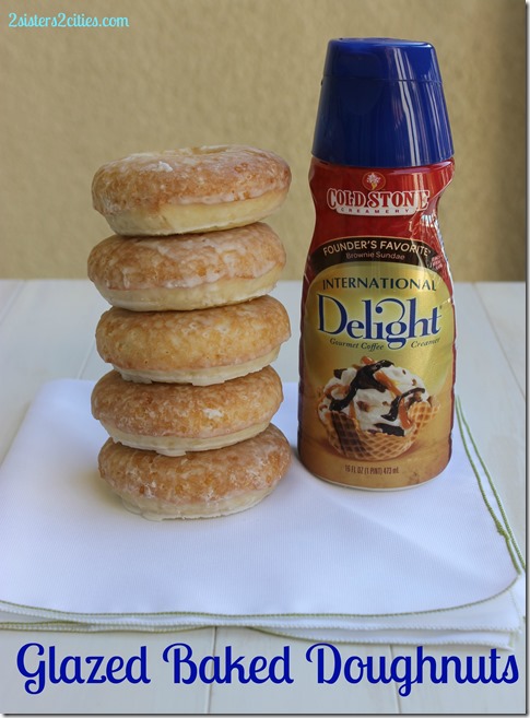 Glazed Baked Doughnut made with Creamer