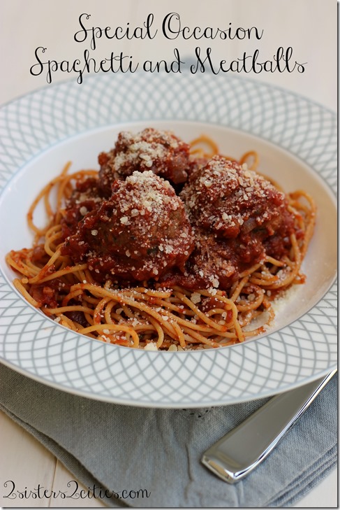 Special Occasion Spaghetti and Meatballs