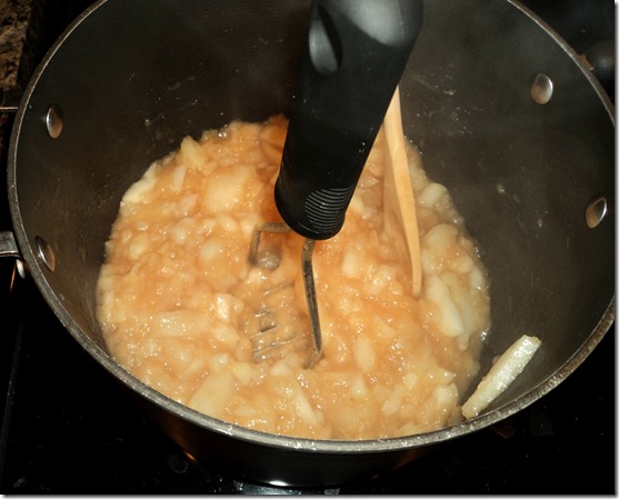 Mash Apples for Apple Sauce