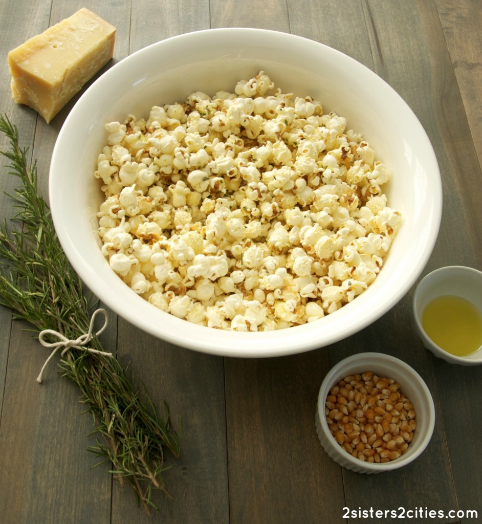 Rosemary Parmesan Popcorn