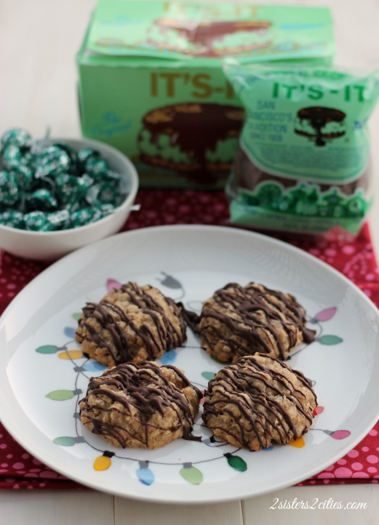 4 Oatmeal Chocolate Mint Cookies