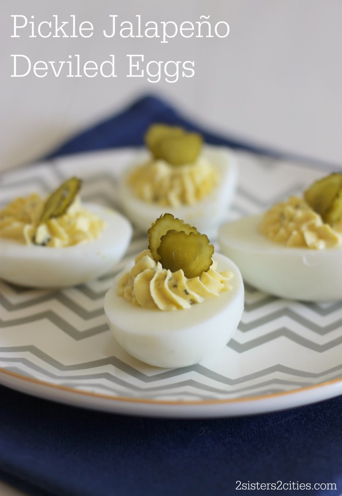 Pickle Jalapeño Deviled Eggs