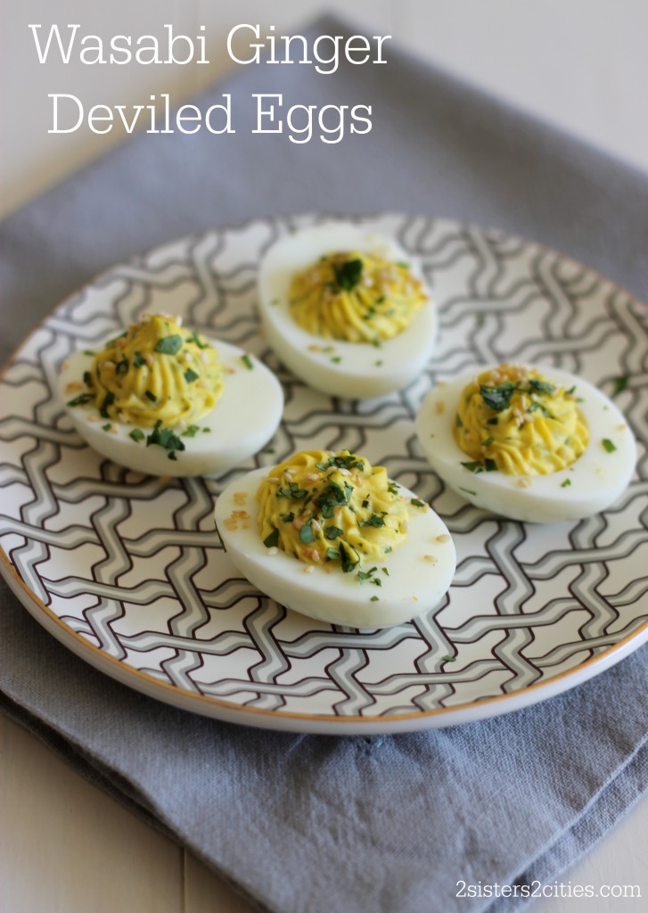 Wasabi Ginger Deviled Eggs