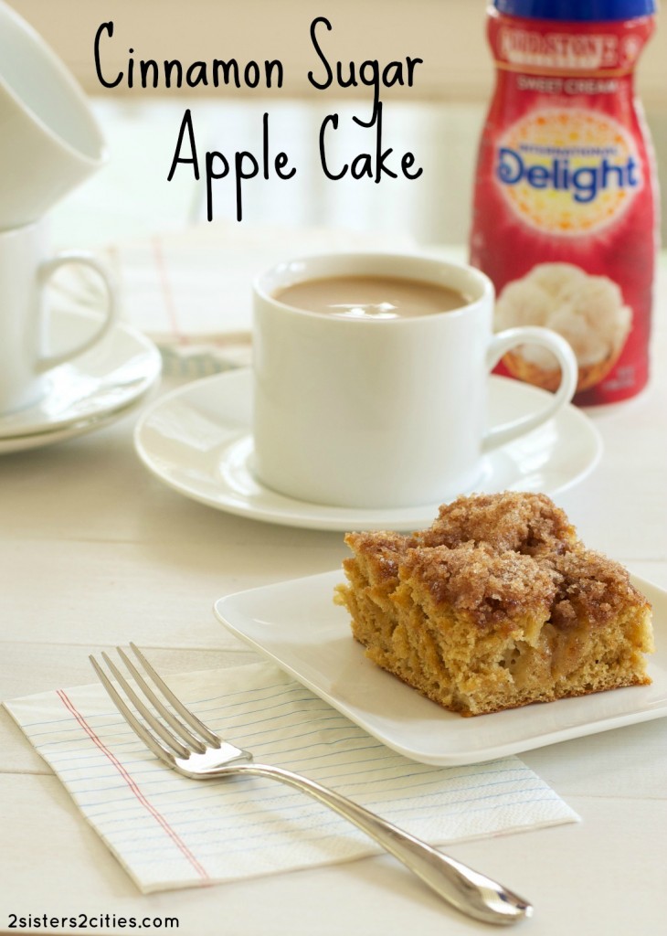 Cinnamon Sugar Apple Cake  {from 2 Sisters 2 Cities}